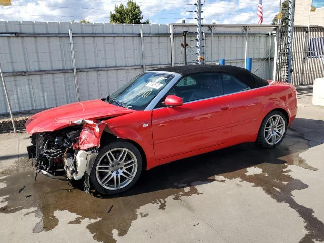 WAUDF48HX9K007179 - 2009 AUDI A4 2.0T CABRIOLET QUATTRO RED photo 1