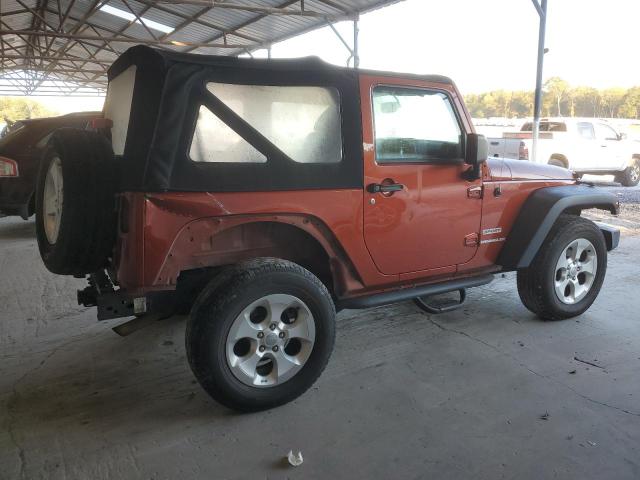 1C4AJWAG3EL284102 - 2014 JEEP WRANGLER SPORT ORANGE photo 3