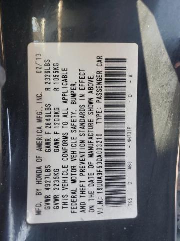 19UUA9F53DA003210 - 2013 ACURA TL TECH BLACK photo 12