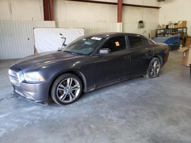 2C3CDXFG2DH568416 - 2013 DODGE CHARGER V6 GRAY photo 1