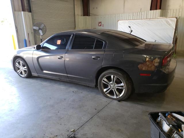 2C3CDXFG2DH568416 - 2013 DODGE CHARGER V6 GRAY photo 2