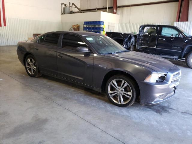 2C3CDXFG2DH568416 - 2013 DODGE CHARGER V6 GRAY photo 4