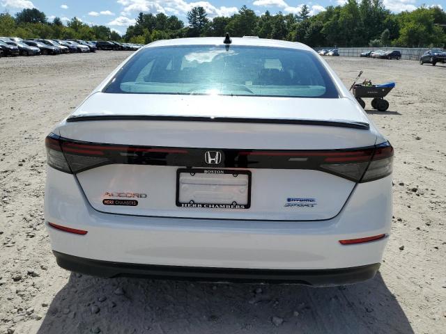 1HGCY2F50RA012291 - 2024 HONDA ACCORD HYBRID SPORT WHITE photo 6