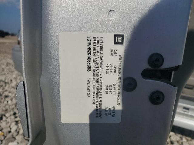 2G1WH52K149339885 - 2004 CHEVROLET IMPALA LS SILVER photo 12