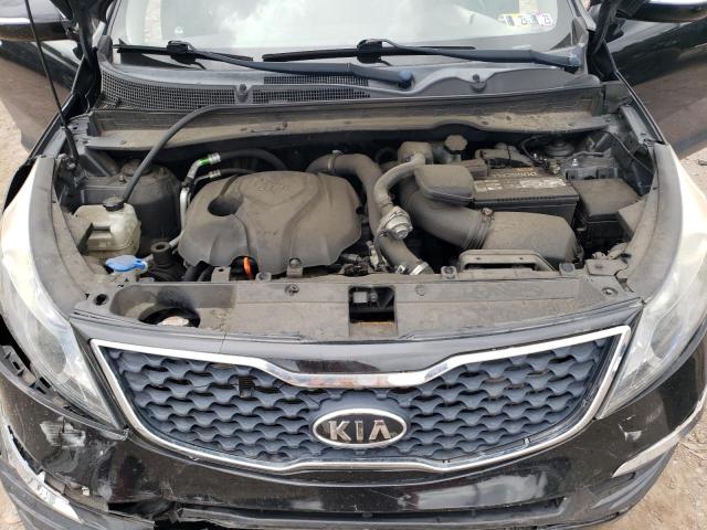 KNDPC3A66B7112127 - 2011 KIA SPORTAGE EX BLACK photo 12