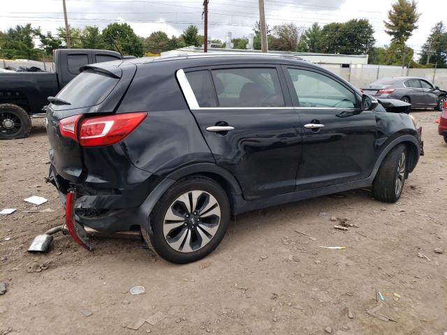 KNDPC3A66B7112127 - 2011 KIA SPORTAGE EX BLACK photo 3