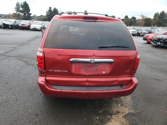 2C4GP44302R656228 - 2002 CHRYSLER TOWN & COU LX RED photo 6