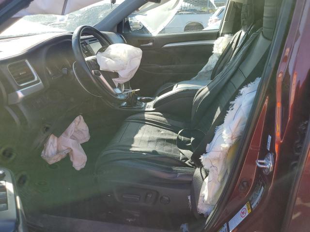 5TDKKRFH1FS081259 - 2015 TOYOTA HIGHLANDER XLE BURGUNDY photo 7