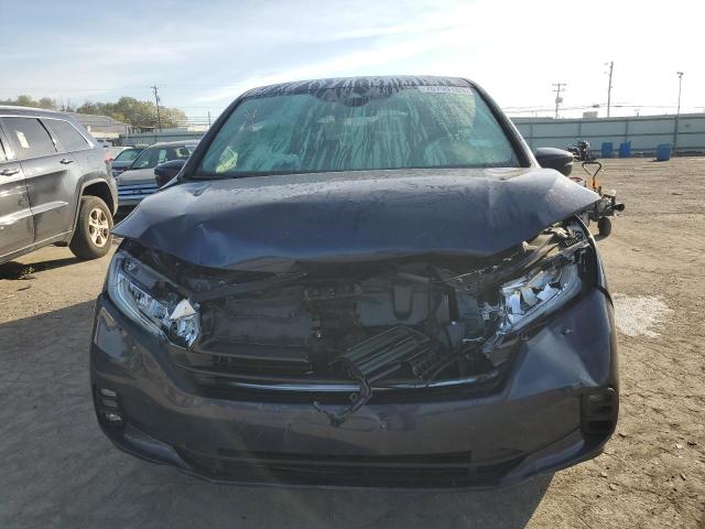 5FNRL6H58NB069707 - 2022 HONDA ODYSSEY EX BLUE photo 5