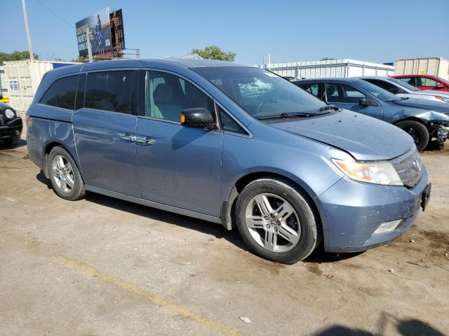 5FNRL5H99BB048955 - 2011 HONDA ODYSSEY TOURING BLUE photo 4