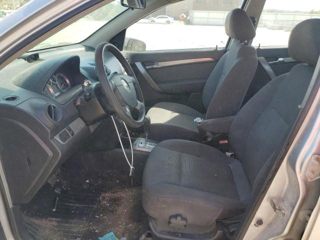 KL1TD56607B115326 - 2007 CHEVROLET AVEO BASE SILVER photo 7