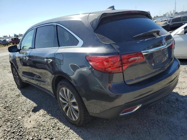 5FRYD3H42GB019112 - 2016 ACURA MDX TECHNOLOGY CHARCOAL photo 2