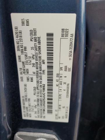 1FMCU0GD5JUC19892 - 2018 FORD ESCAPE SE Көк фото 13