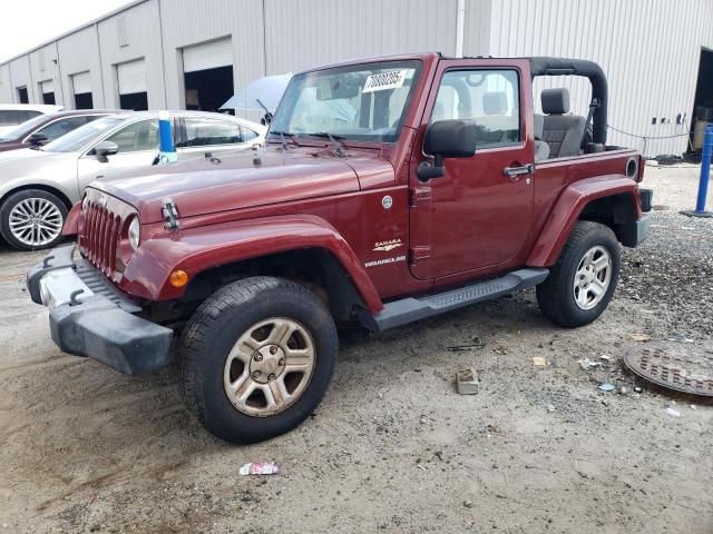 1J4FA54108L535535 - 2008 JEEP WRANGLER SAHARA RED photo 1