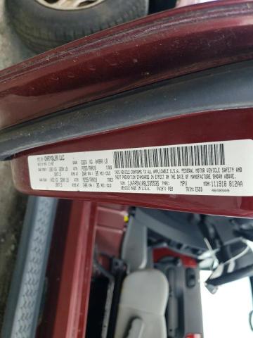 1J4FA54108L535535 - 2008 JEEP WRANGLER SAHARA RED photo 12