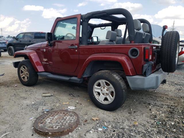 1J4FA54108L535535 - 2008 JEEP WRANGLER SAHARA RED photo 2