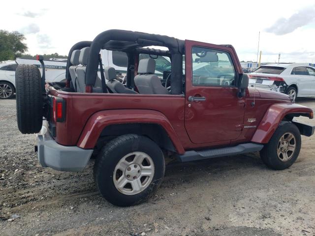 1J4FA54108L535535 - 2008 JEEP WRANGLER SAHARA RED photo 3