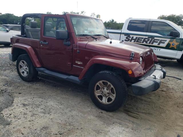 1J4FA54108L535535 - 2008 JEEP WRANGLER SAHARA RED photo 4