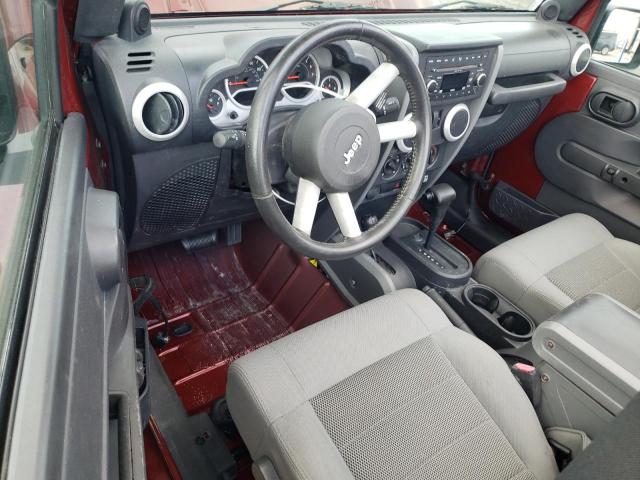1J4FA54108L535535 - 2008 JEEP WRANGLER SAHARA RED photo 8