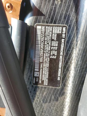 WBY2Z6C56KVB82769 - 2019 BMW I8 ORANGE photo 13