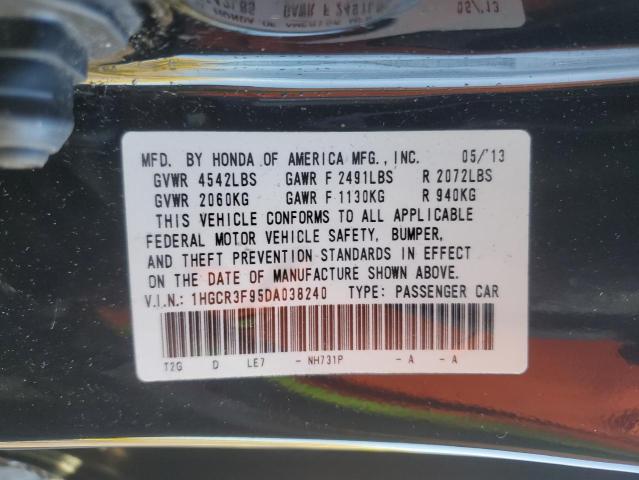 1HGCR3F95DA038240 - 2013 HONDA ACCORD TOURING BLACK photo 13