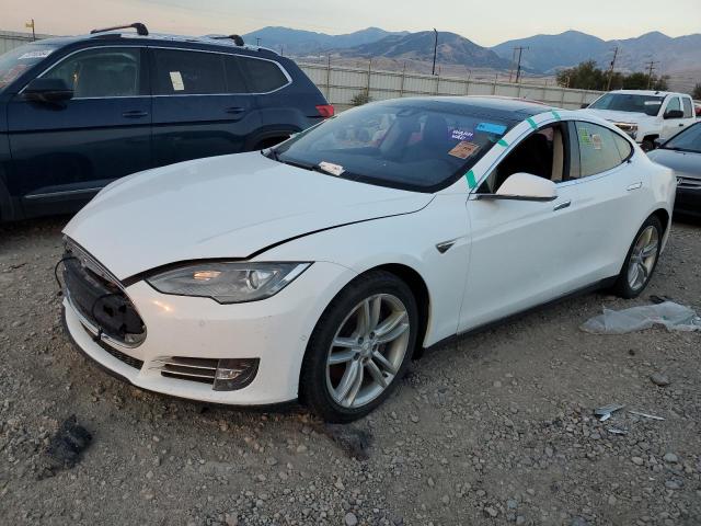 5YJSA1S16EFP60380 - 2014 TESLA MODEL S WHITE photo 1