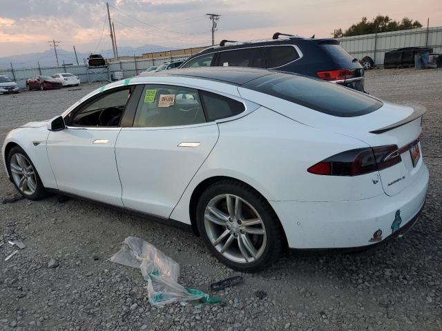 5YJSA1S16EFP60380 - 2014 TESLA MODEL S WHITE photo 2