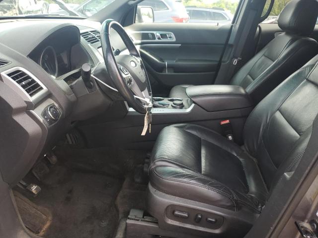 1FM5K8D87EGA10498 - 2014 FORD EXPLORER XLT GRAY photo 7