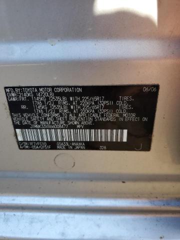 JTMBK33VX66008477 - 2006 TOYOTA RAV4 SILVER photo 13