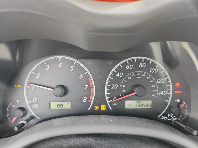 1NXBU4EE3AZ374682 - 2010 TOYOTA COROLLA BASE BLACK photo 9