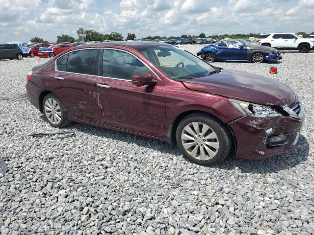 1HGCR3F84FA010729 - 2015 HONDA ACCORD EXL BURGUNDY photo 4