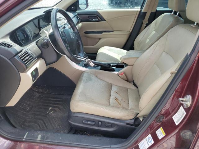 1HGCR3F84FA010729 - 2015 HONDA ACCORD EXL BURGUNDY photo 7