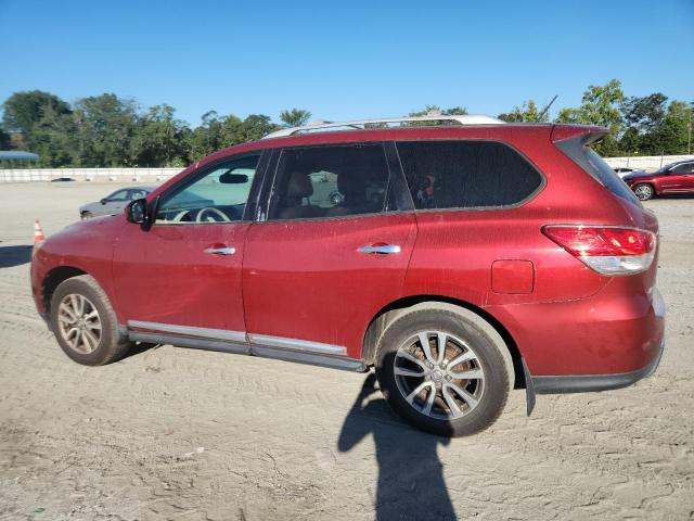 5N1AR2MN7EC628568 - 2014 NISSAN PATHFINDER S BURGUNDY photo 2