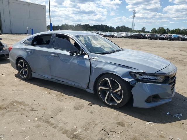 1HGCV1F38NA041663 - 2022 HONDA ACCORD SPORT BLUE photo 4