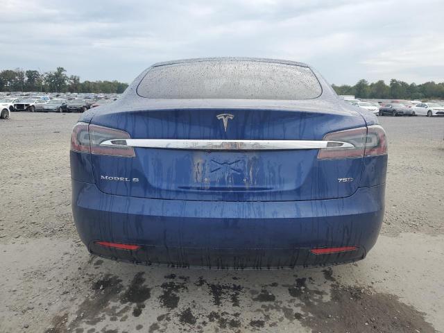 5YJSA1E22HF214667 - 2017 TESLA MODEL S Mavi foto 6