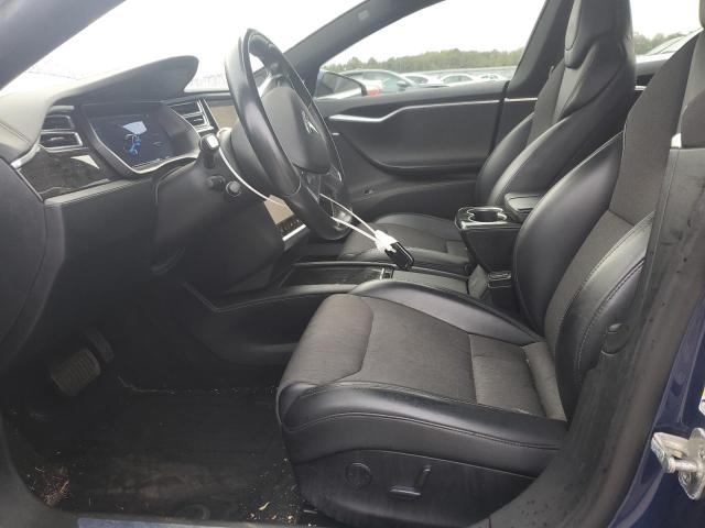 5YJSA1E22HF214667 - 2017 TESLA MODEL S Mavi foto 7