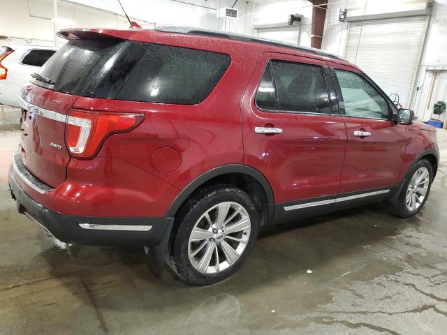 1FM5K8F88KGB39584 - 2019 FORD EXPLORER LIMITED Qırmızı foto 3