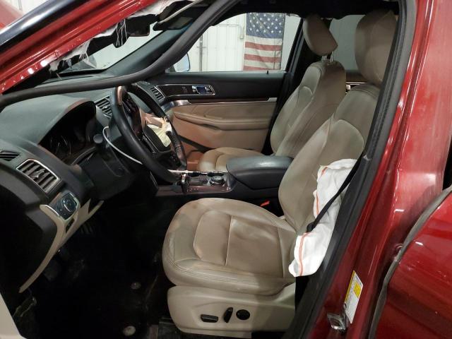 1FM5K8F88KGB39584 - 2019 FORD EXPLORER LIMITED Qırmızı foto 7
