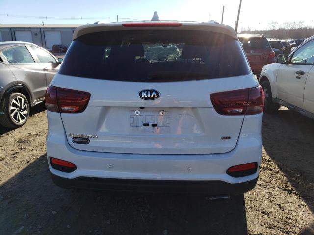 5XYPGDA34KG569389 - 2019 KIA SORENTO L WHITE photo 6