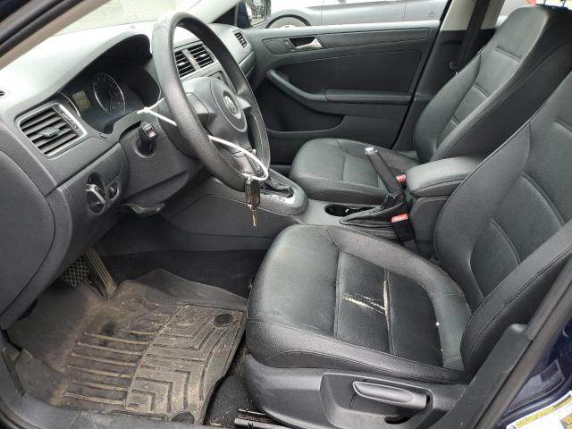 3VWDP7AJ4CM351005 - 2012 VOLKSWAGEN JETTA SE Bleu photo 7