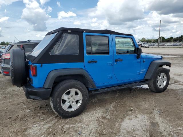 1J4BA3H13BL541379 - 2011 JEEP WRANGLER U SPORT Blau Foto 3