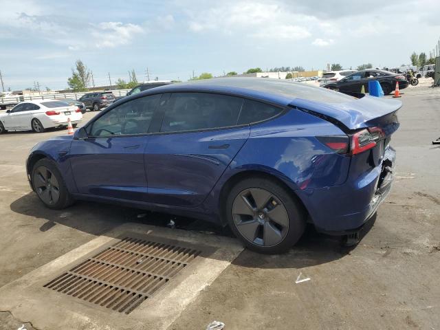 5YJ3E1EB7NF101835 - 2022 TESLA MODEL 3 Mavi foto 2