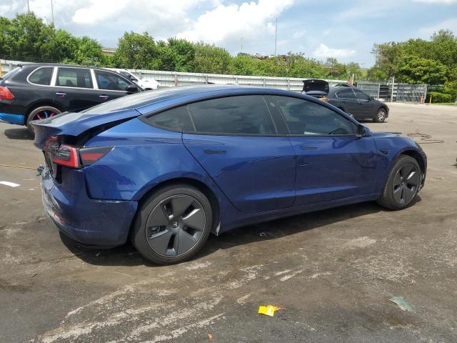 5YJ3E1EB7NF101835 - 2022 TESLA MODEL 3 Mavi foto 3