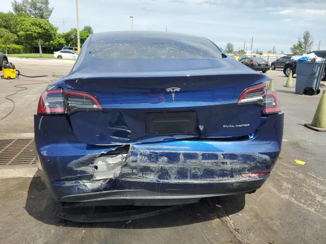 5YJ3E1EB7NF101835 - 2022 TESLA MODEL 3 Mavi foto 6