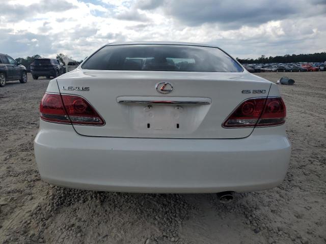 JTHBA30G965157363 - 2006 LEXUS ES 330 WHITE photo 6