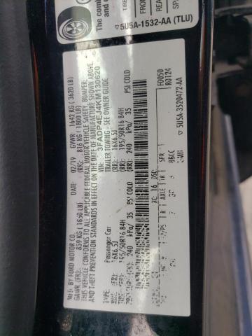 3FADP4EJ4KM130620 - 2019 FORD FIESTA SE Қара фото 12