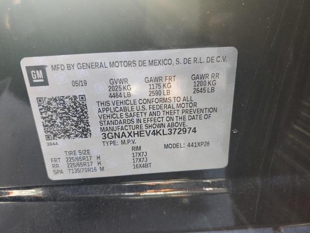 3GNAXHEV4KL372974 - 2019 CHEVROLET EQUINOX LS Qara foto 12