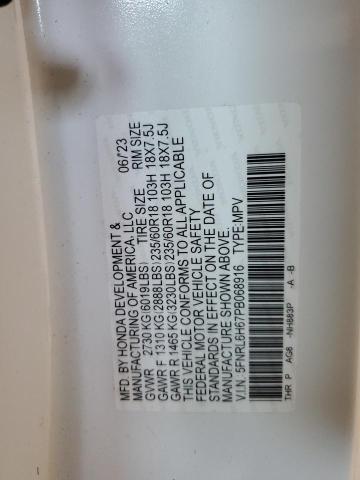 5FNRL6H67PB068916 - 2023 HONDA ODYSSEY EXL 白色 照片 13