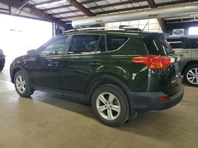 JTMRFREV3DD019610 - 2013 TOYOTA RAV4 XLE GREEN photo 2