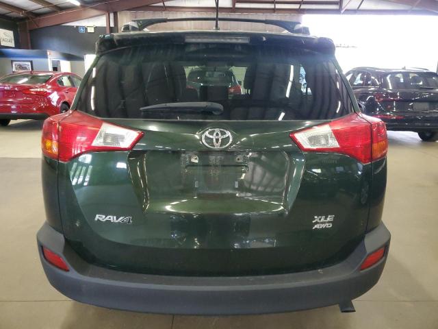 JTMRFREV3DD019610 - 2013 TOYOTA RAV4 XLE GREEN photo 6